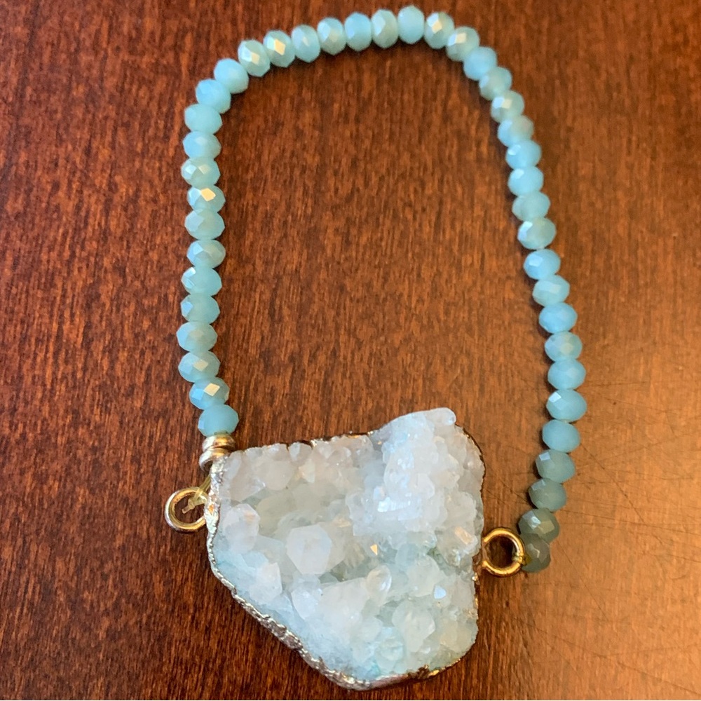 Druzy beaded Bracelet